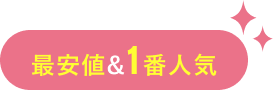 最安値&1番人気
