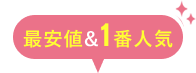 最安値&1番人気